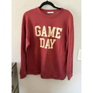 Tres Bien Game Day Crewneck Red size S oversized